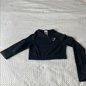 Kids Black Long Sleeve Top